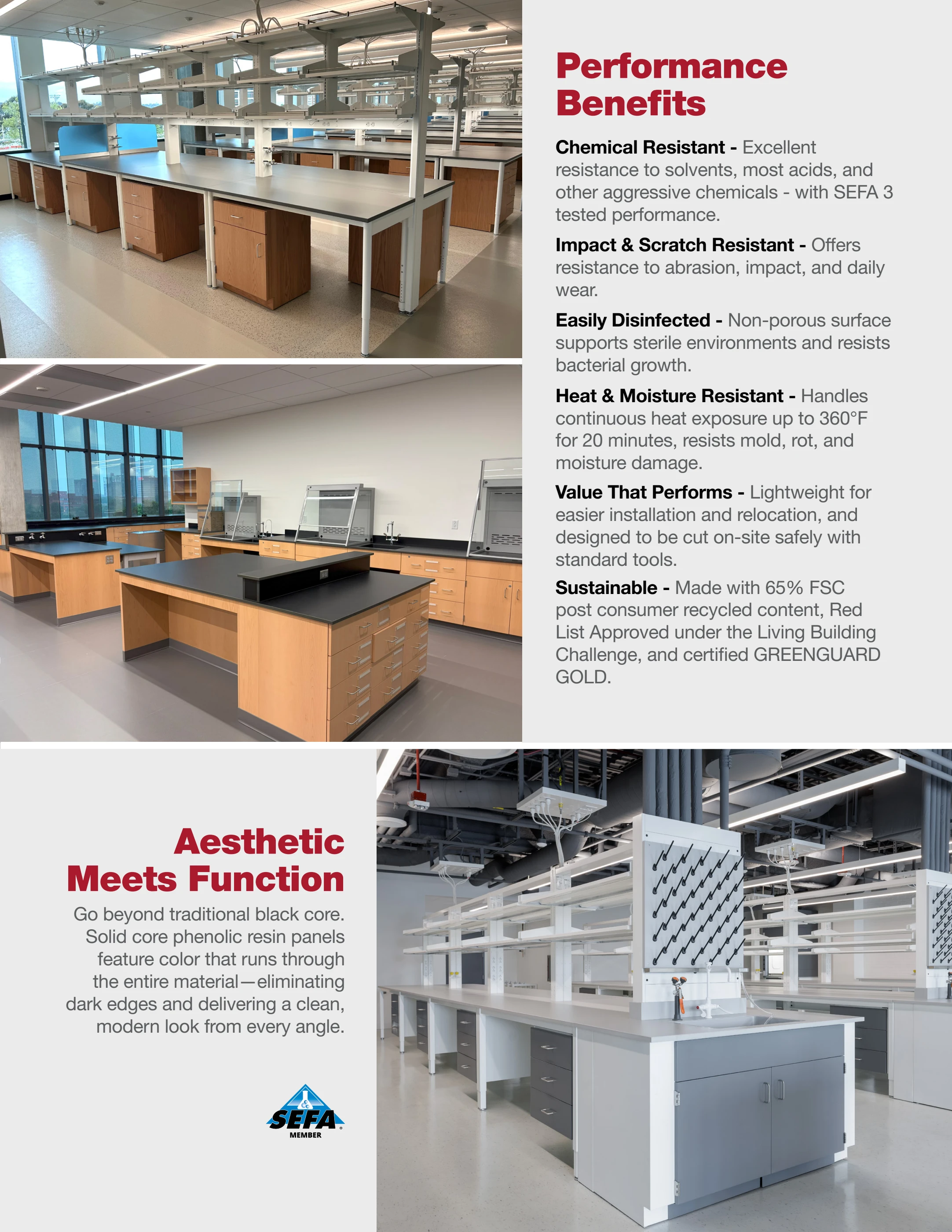 Phenolic Resin Work Surfaces